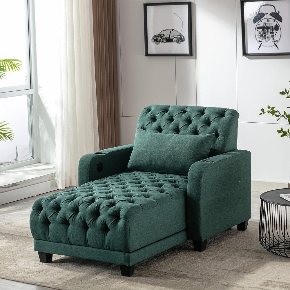 chesterfield chaise lounge premium quality tealbleu