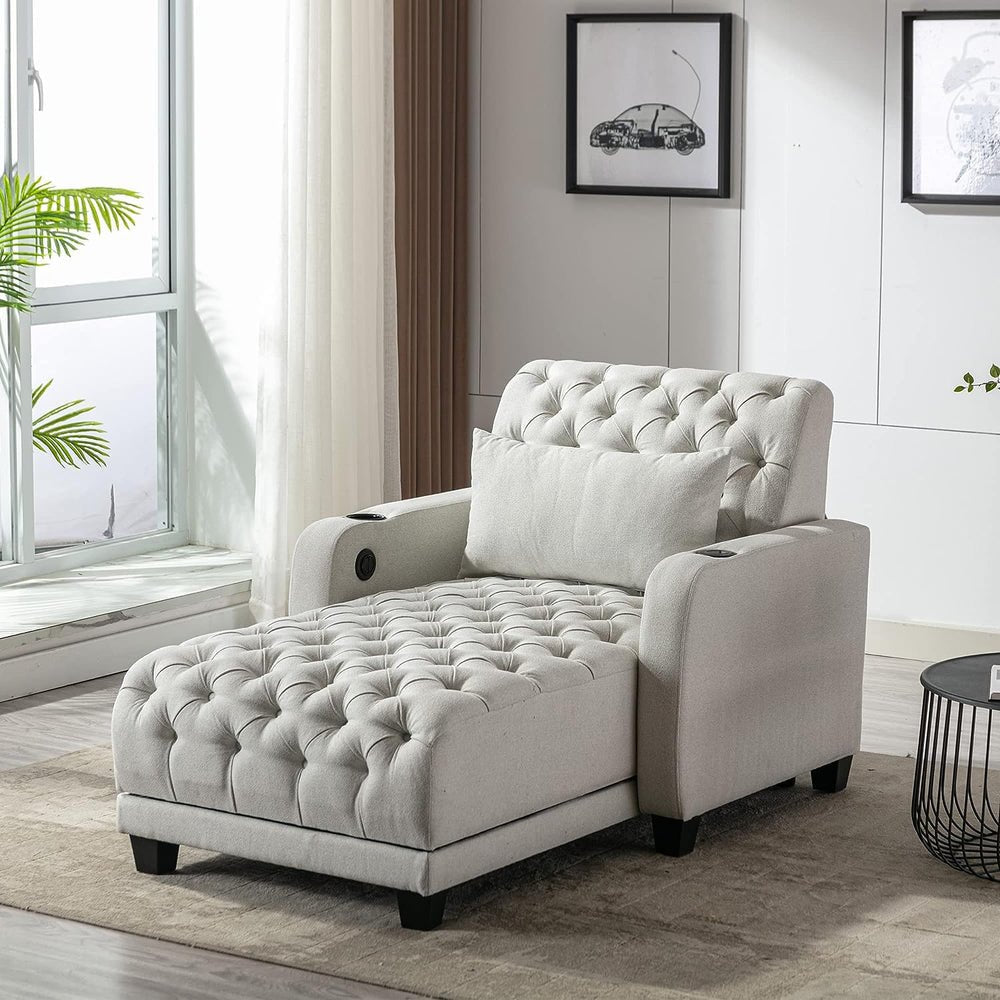 chesterfield chaise lounge premium quality Baige